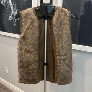 Brown Faux Fur Vest